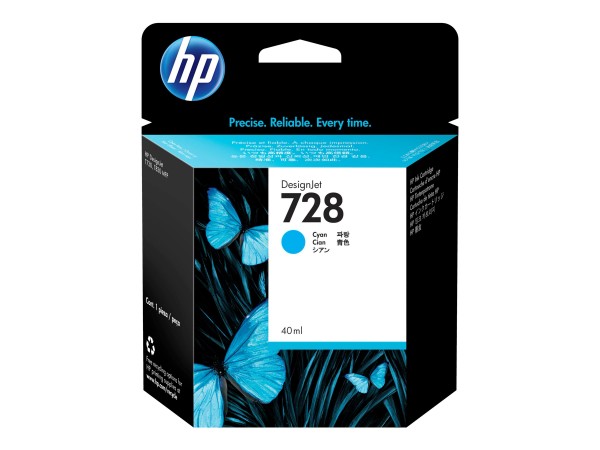 HP Tinte F9J63A 728 cyan 40 ml 1 Stück