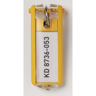DURABLE Schlüsselanhänger KEY CLIP 195704 gelb 6 St./Pack.