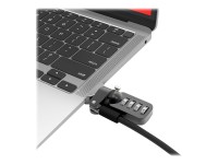 Compulocks Ledge Lock Adapter for MacBook Air M1 with Combination Cable Lock - Sicherheitsschlossadapter - mit Combo-Kabelschloss - Silber - für MacBook Air 13,3