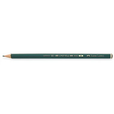 Faber-Castell Bleistift CASTELL 9000 119005 5B dunkelgrün