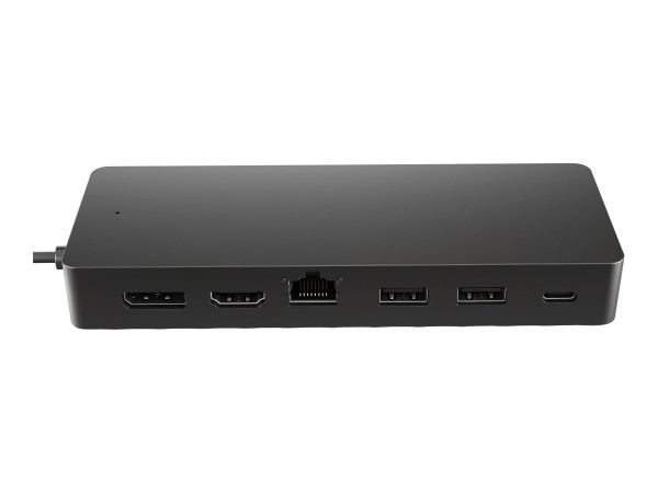 HP Universal USB-C Multiport Hub - Dockingstation - USB-C - HDMI, DP - für OMEN by HP Laptop 16; Victus by HP Laptop 15, 16; Laptop 14, 15; Pro x360