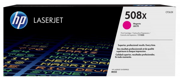 HP 508X - Hohe Ergiebigkeit - Magenta - Original - LaserJet - Tonerpatrone (CF363X) - für LaserJet Enterprise MFP M577; LaserJet Enterprise Flow MFP M577