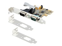 StarTech 2-Port PCI Express Serial Card, Dual Port PCIe to RS232 (DB9) Serial Interface Card, 16C1050 UART, Standard or Low Profile Brackets, COM Retention, For Windows & Linux - PCIe to Dual DB9 Card (21050-PC-SERIAL-CARD) - Serieller Adapter - PCIe 2.0 Low-Profile - RS-232 x 2 - Gelb