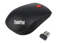 Lenovo ThinkPad Essential Wireless Mouse - Maus - Laser - 3 Tasten - kabellos - 2.4 GHz - kabelloser Empfänger (USB) - für ThinkCentre M75q Gen 2; M80; ThinkPad P14s Gen 2; T15 Gen 2; X13 Gen 2; V14 IGL