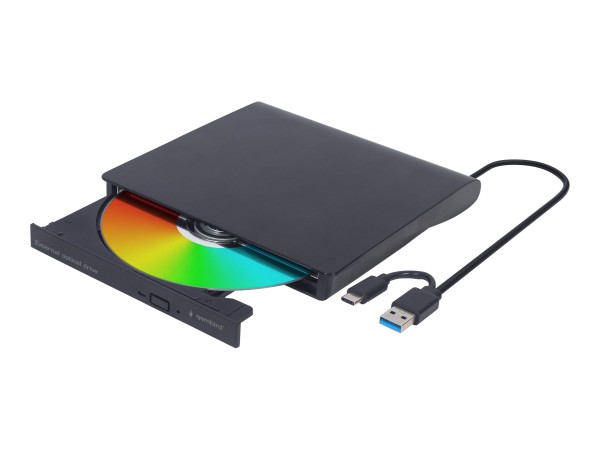 Gembird DVD-USB-03 - Laufwerk - DVD±RW (±R DL) / DVD-RAM - 8x - USB 3.1 Gen 1 - extern - Schwarz