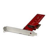 StarTech M2 PCIe SSD Adapter - x4 PCIe 3.0 NVMe / AHCI / NGFF / M-Key - Low Profile and Full Profile - SSD PCIe M.2 Adapter (PEX4M2E1) - Schnittstellenadapter - M.2 - Expansion Slot to M.2 - M.2 Card - PCIe x4 - Rot - für P/N: BNDTB10GI, BNDTB210GSFP, BNDTB310GNDP, BNDTB410GSFP, BNDTB4M2E1, BNDTBUSB3142