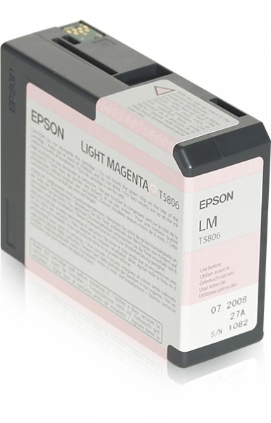 Epson T5806 - 80 ml - hellmagentafarben - Original - Tintenpatrone - für Stylus Pro 3800, Pro 3880