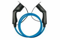 kabelmeister E-Auto-Ladekabel Mode 3 Typ 2 Stecker an Buchse 3-phasig 16 A 11 kW blau 2