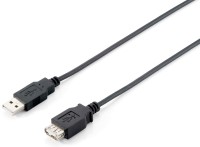 Equip - USB-Verlängerungskabel - USB (M) zu USB (W) - USB 2.0 - 3 m - Schwarz