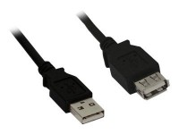 InLine - USB-Verlängerungskabel - USB (M) zu USB (W) - 5 m - Schwarz