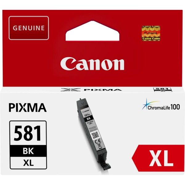 Canon CLI-581BK XL - 8.3 ml - Größe XL - Schwarz - Original - Tintenbehälter - für PIXMA TS6250, TS6251, TS6350, TS6351, TS8250, TS8251, TS8252, TS9155, TS9550, TS9551