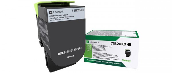 Lexmark X317 - Schwarz - Original - Tonerpatrone LCCP, LRP - für Lexmark CS317dn, CS417dn, CS517de, CX317dn, CX417de