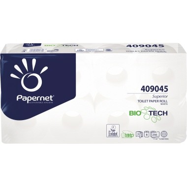 Papernet Toilettenpapier Bio-Tech Superior Topa 250 Bl ws 8 Ro./Pack.