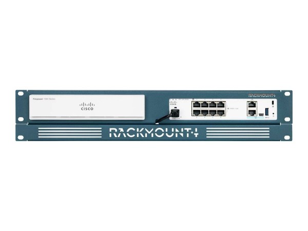 Rackmount.IT RM-CI-T8 - Rackmontagesatz - Jet Black, RAL 9005 - 2U - 48.3 cm (19") - für Cisco ASA 5506-X; FirePOWER 1010