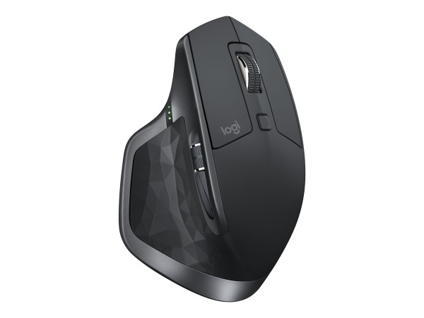 Logitech MX Master 2S - Maus - Laser - 7 Tasten - kabellos - Bluetooth, 2.4 GHz - kabelloser Empfänger (USB) - Graphite