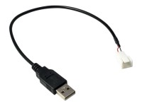 Inter-Tech - Netzkabel für Lüfter - USB (nur Strom) (M) zu 3-poliger Lüfteranschluss (M) - 30 cm