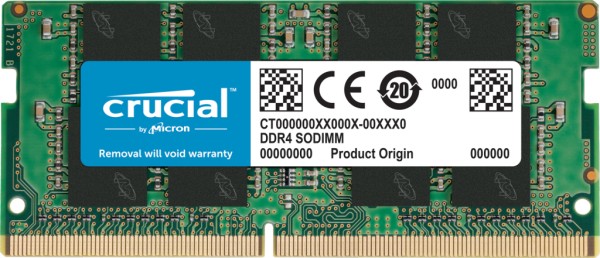 Crucial - DDR4 - Modul - 8 GB - SO DIMM 260-PIN - 3200 MHz / PC4-25600 - CL22 - 1.2 V - ungepuffert - non-ECC