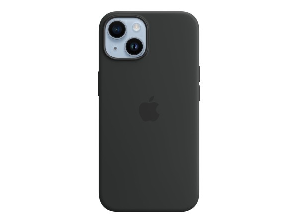 Apple - Hintere Abdeckung für Mobiltelefon - kompatibel mit MagSafe - Silikon - Midnight - für iPhone 14