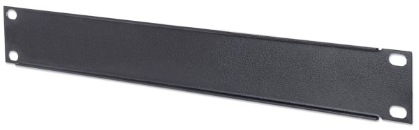 Intellinet 10" Blindabdeckung, 1 HE, verdeckt ungenutzte Bereiche in 10"-Schränken, Metall, schwarz - Blindabdeckung - Rack montierbar - Schwarz, RAL 9005 - 1U - 25.4 cm (10")