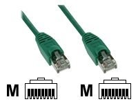 InLine - Patch-Kabel - RJ-45 (M) zu RJ-45 (M) - 30 cm - SFTP - CAT 5e - geformt - grün