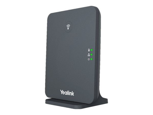 Yealink W70B - Basisstation für schnurloses Telefon/VoIP-Telefon mit Rufnummernanzeige - IP-DECT - dreiweg Anruffunktion - SIP, SIP v2, SRTP, RTCP-XR, VQ-RTCPXR - Classic Gray