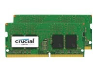 Crucial - DDR4 - kit - 16 GB: 2 x 8 GB - SO DIMM 260-PIN - 2400 MHz / PC4-19200 - CL17 - 1.2 V - ungepuffert - non-ECC