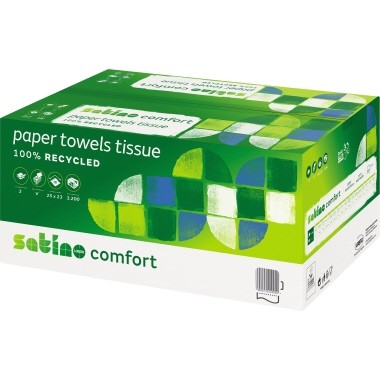 Satino Papierhandtuch Comfort 277200 25x23cm 2lg ws 3.200Bl.