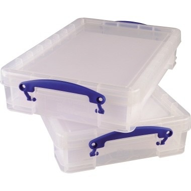 Really Useful Box Aufbewahrungsbox 4C 39x8,8x24cm 4l transparent