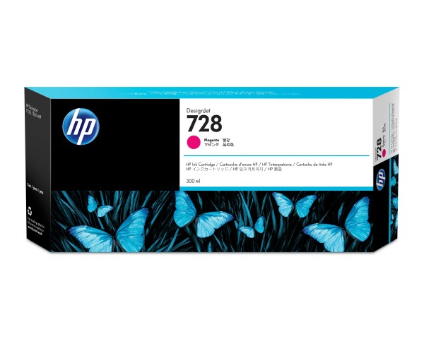 HP 728 - 300 ml - Magenta - Original - DesignJet - Tintenpatrone - für DesignJet T730, T830