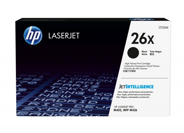 HP 26X - Hohe Ergiebigkeit - Schwarz - Original - LaserJet - Tonerpatrone (CF226X) - für LaserJet Pro M402, MFP M426