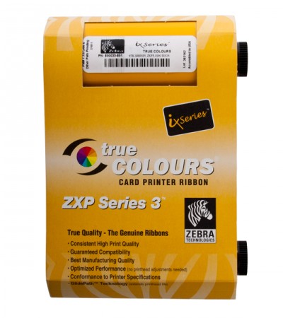 Zebra ix Series KrO - Black Resin mit klarem Overlay - Farbband (Farbe) - für ZXP Series 3, 3 QuikCard ID Solution