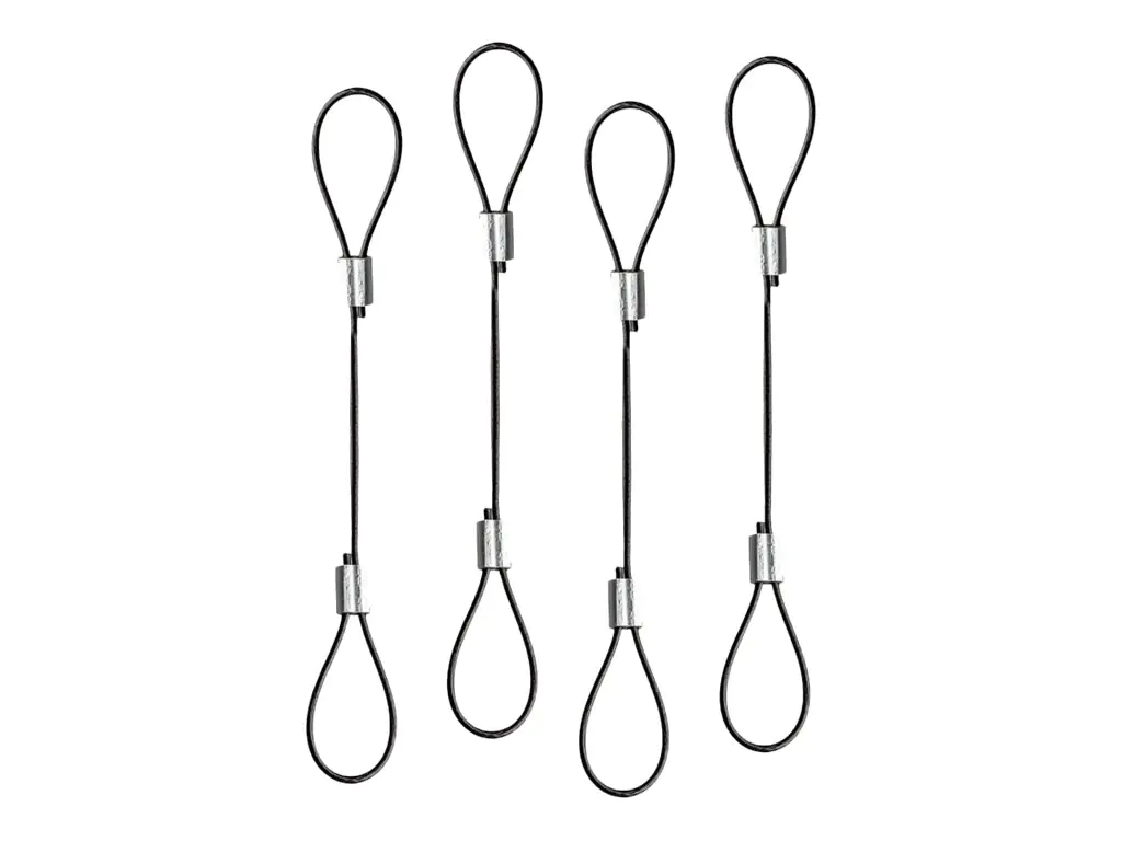 LINDY - Kabelbefestigungsgurt - 25 cm (Packung mit 4)