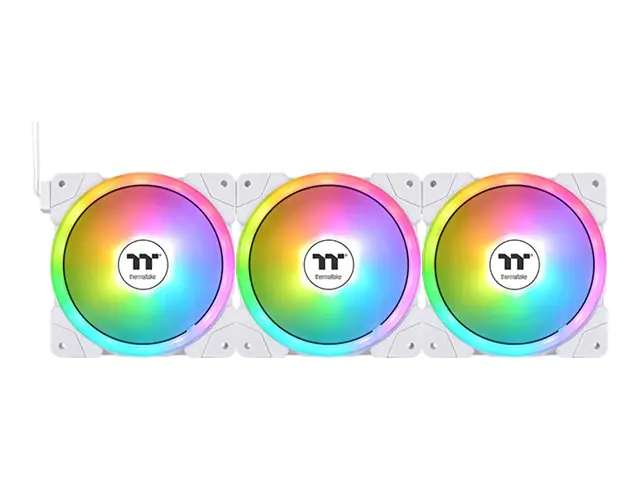 Thermaltake SWAFAN EX12 ARGB - Premium Edition - Gehäuselüfter - 120 mm - weiß (Packung mit 3) CL-F169-PL12SW-A
