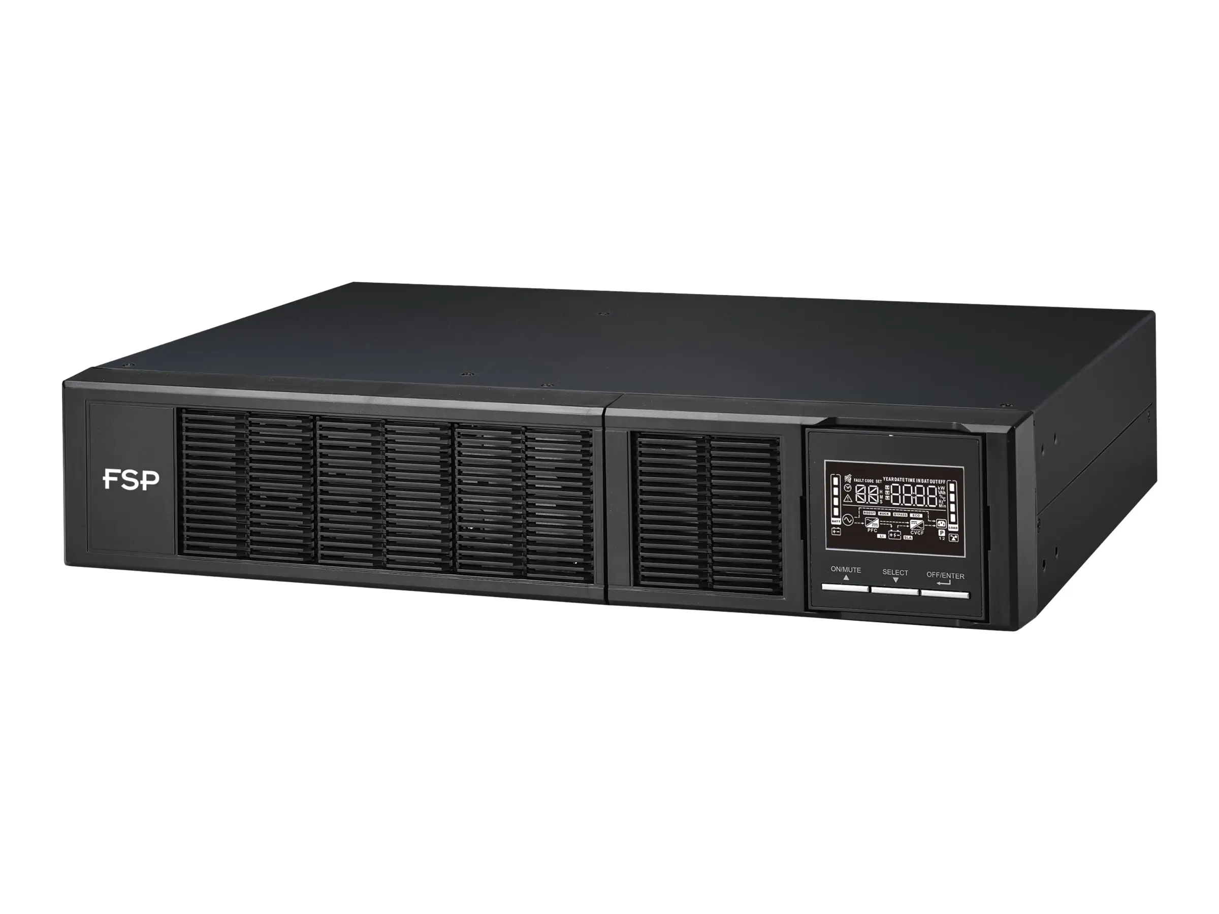 FSP Clippers Series 1K - USV (in Rack montierbar/extern) - Wechselstrom 220/230/240 V - 1000 Watt - 1000 VA - 1-phasig - 9 Ah - RS-232, USB - Ausgangsanschlüsse: 8 - 48.3 cm (19") PPF10A0400
