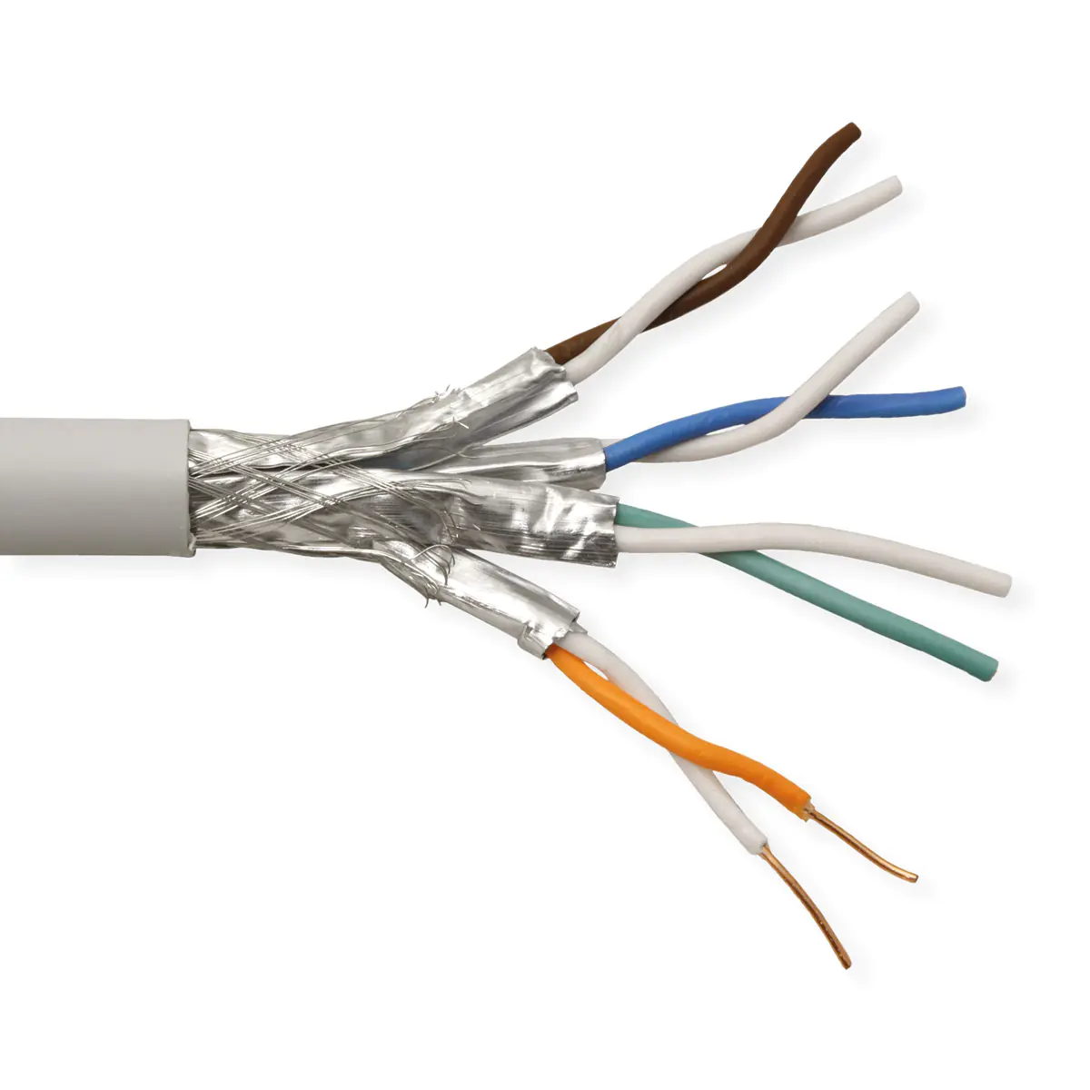 ROLINE S/FTP-(PiMF-) Kabel Kat.6 / Class E Massivdraht, AWG 23, halogenfrei 300m, 300 m, Cat6, S/FTP (S-STP) 21.15.1889