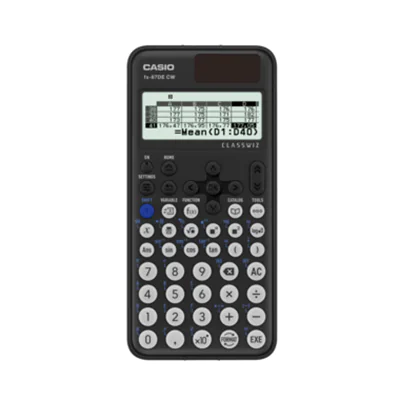 CASIO® Schulrechner FX-87DE CW ClassWiz 1 x 16-stellig, 1 x 10+2-stellig 593 Funktionen schwarz CASIO® Schulrechner FX-87DE CW ClassWiz 1 x 16-stellig, 1 x 10+2-stellig 593 Funktionen schwarz