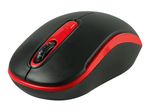 SPEEDLINK Ceptica - Maus - rechts- und linkshändig - 3 Tasten - kabellos - 2.4 GHz - kabelloser Empfänger (USB) - Schwarz, Rot