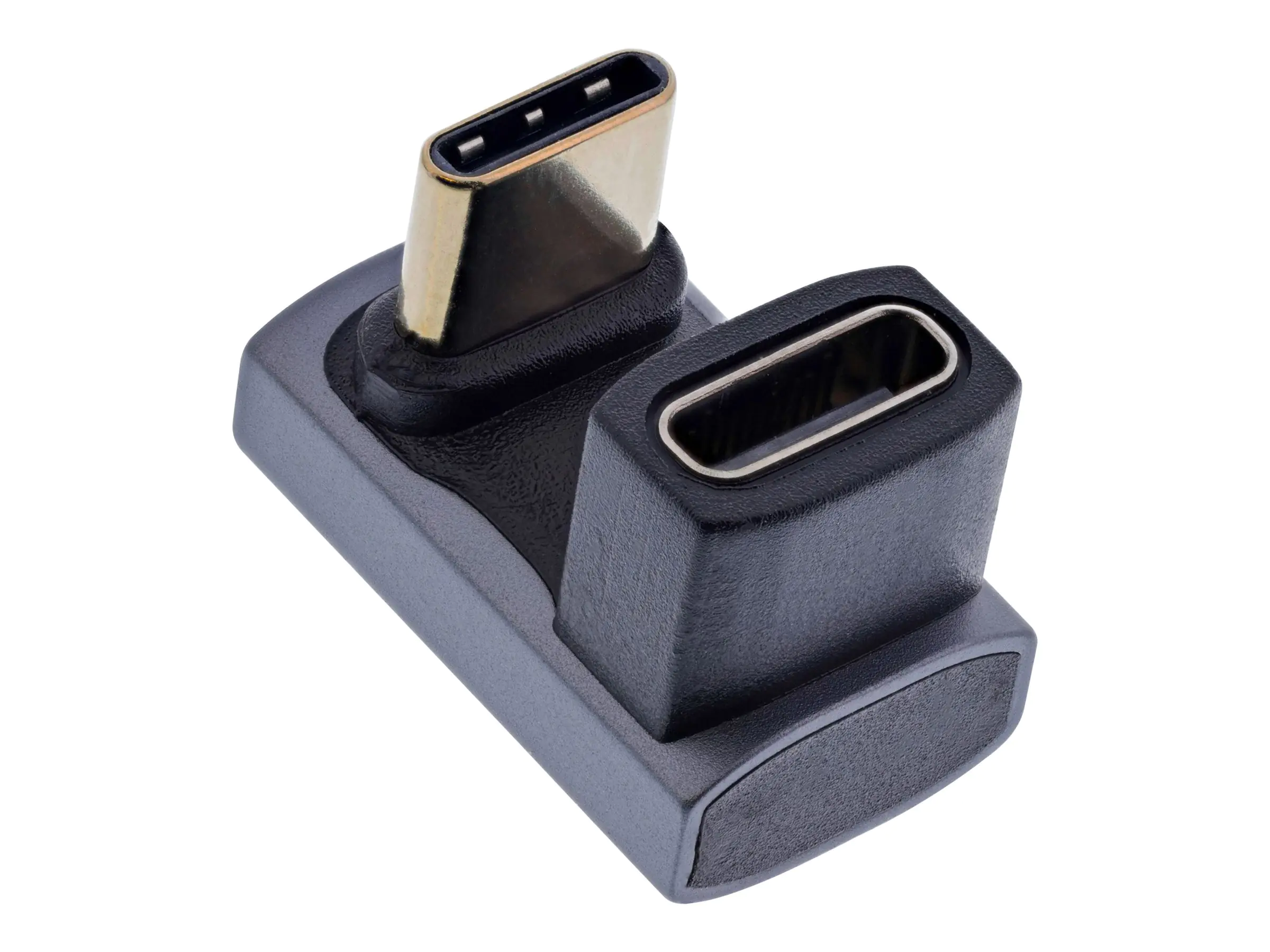 InLine - USB-Adapter - 24 pin USB-C (M) gerade zu 24 pin USB-C (W) gerade - USB4 - 48 V - 5 A - Grau