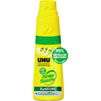 UHU Vielzweckkleber flinke Flasche Renature 40g, 60 °C, RoHS, REACH, CE, Sichtverpackung, 1 Stück(e) 46340