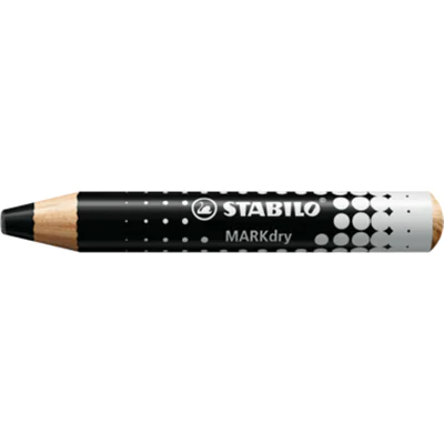 STABILO® Whiteboard-/Flipchartmarker MARKdry schwarz Rundspitze