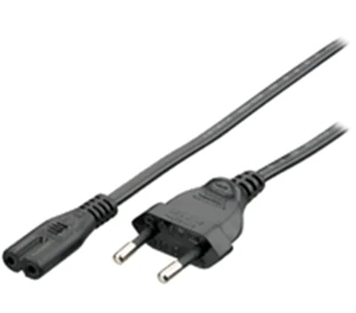 Digital Data - Stromkabel - Eurostecker (M) zu power IEC 60320 C7 - 1.8 m - Schwarz