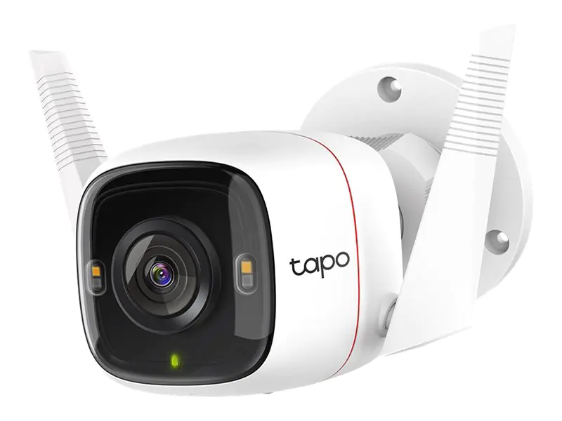 Tapo C320WS V1 - Netzwerk-Überwachungskamera - Außenbereich - staubgeschützt/wetterfest - Farbe (Tag&Nacht) - 4 MP - 2560 x 1440 - 1440p - feste Brennweite - Audio - drahtlos - Wi-Fi - GbE - H.264 - Gleichstrom 9 V