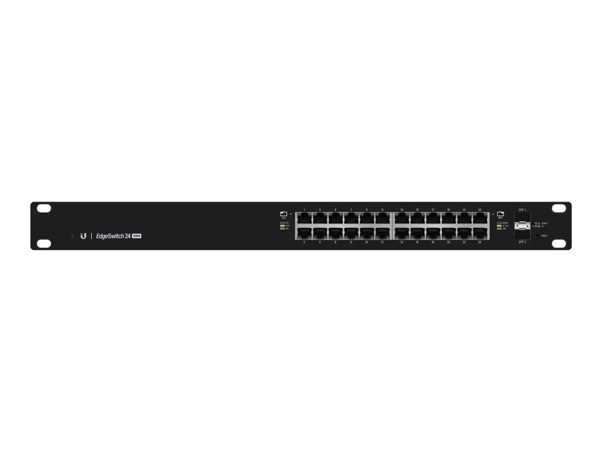 UbiQuiti EdgeSwitch 24 - Switch - L3 - managed - 24 x 10/100/1000 (PoE+) + 2 x Gigabit SFP - an Rack montierbar - PoE+