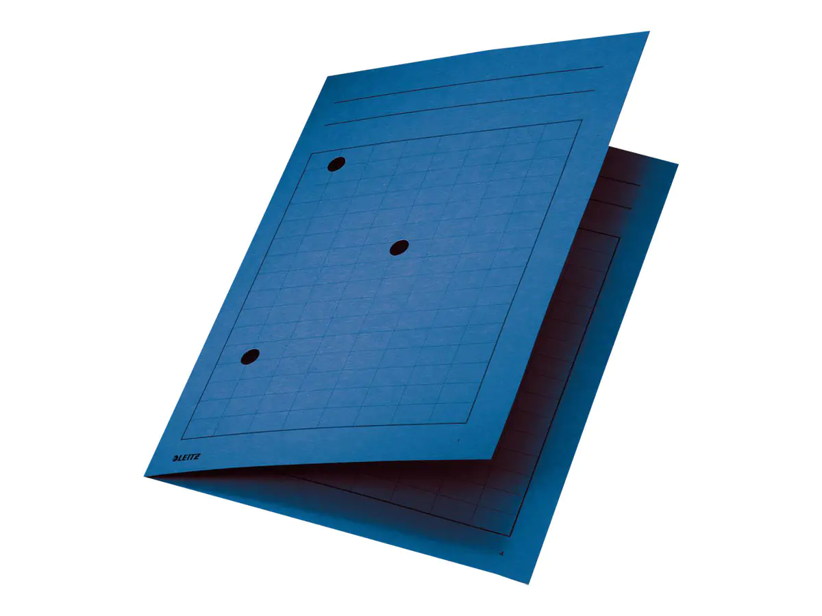 Leitz Umlaufmappe 39980035 DIN A4 3Sichtlöcher Karton blau