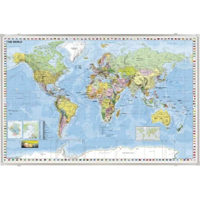 Franken Kartentafel KA600WP 138x88cm Weltkarte 1:33.000.000 Franken Kartentafel KA600WP 138x88cm Weltkarte 1:33.000.000
