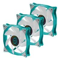 Iceberg Thermal IceGale - Gehäuselüfter - ARGB - 120 mm - teal (Packung mit 3)