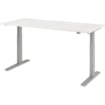 Hammerbacher Schreibt. VXMKA19/W/S el.180x80cm silber/weiß Hammerbacher Schreibt. VXMKA19/W/S el.180x80cm silber/weiß