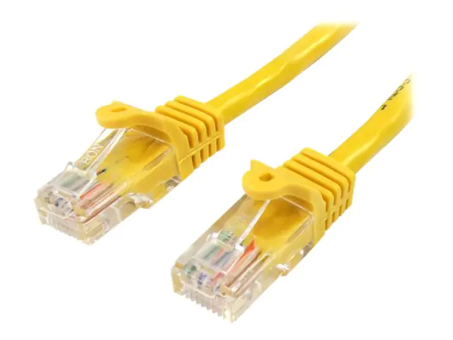 StarTech.com Startech 5m Cat5e Ethernet Netzwerkkabel Snagless mit RJ45 - Cat 5e UTP Kabel - Gelb - Netzwerkkabel - RJ-45 (M) 45PAT5MYL