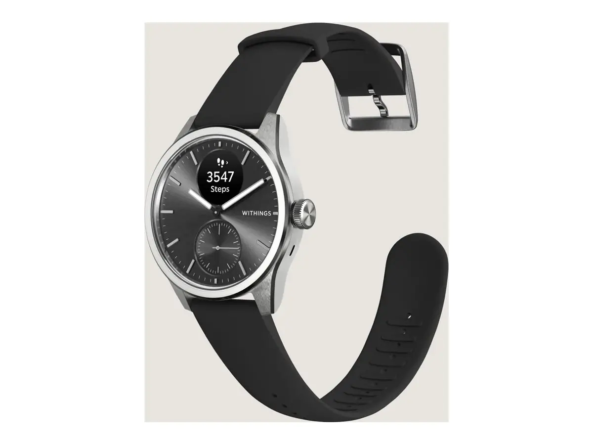 WITHINGS ScanWatch 2 - 42 mm - Edelstahl - Hybrid Smart Watch mit Band
