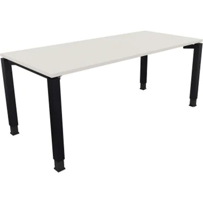 Schreibtisch Vierfuß Quadratrohr B1800xT800xH680-820 an/Weiß Schreibtisch Vierfuß Quadratrohr B1800xT800xH680-820 an/Weiß